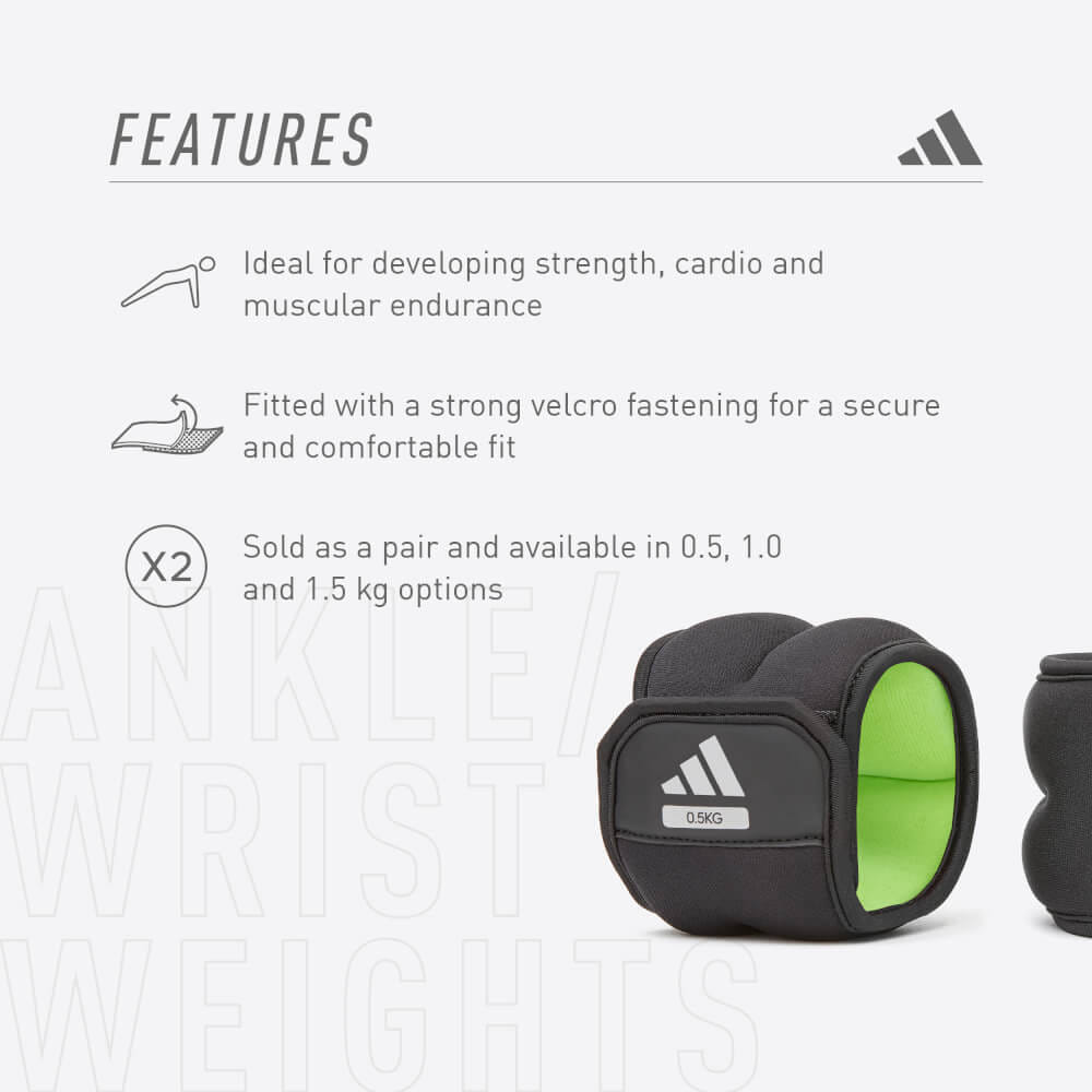 สายรัดข้อเท้า/ข้อมือถ่วงน้ำหนัก ADIDAS ADWT-12320-NL 0.5 กก. (คู่)_6